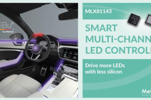 Melexis 发布车用 LED 驱动芯片 MLX81143,助力实现车内动态照明