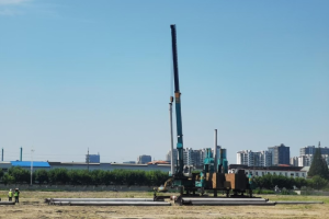 延锋安亭新项目基地进入桩基施工阶段