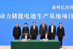 投资100亿元 亿纬锂能动力储能电池生产基地项目落地成都